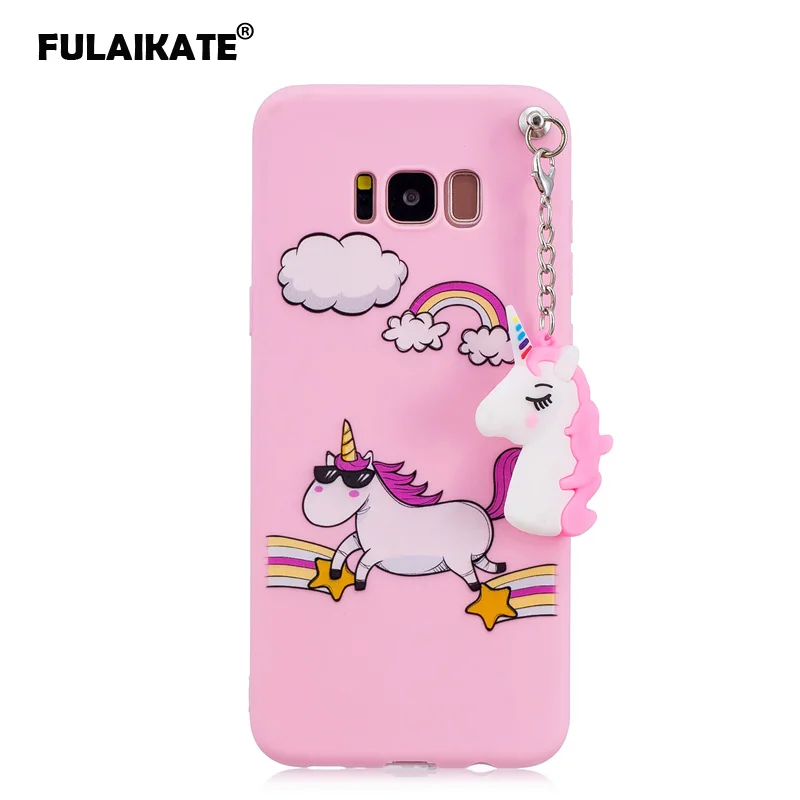 Чехол FULAIKATE для Samsung Galaxy S8 Plus мягкий чехол из ТПУ с подвеской в виде единорога SM-G9550