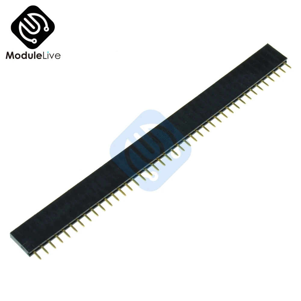 

5Pcs 40 Pin 2.54mm Female Single Row Pin Header Strip Connector DIY for Arduino