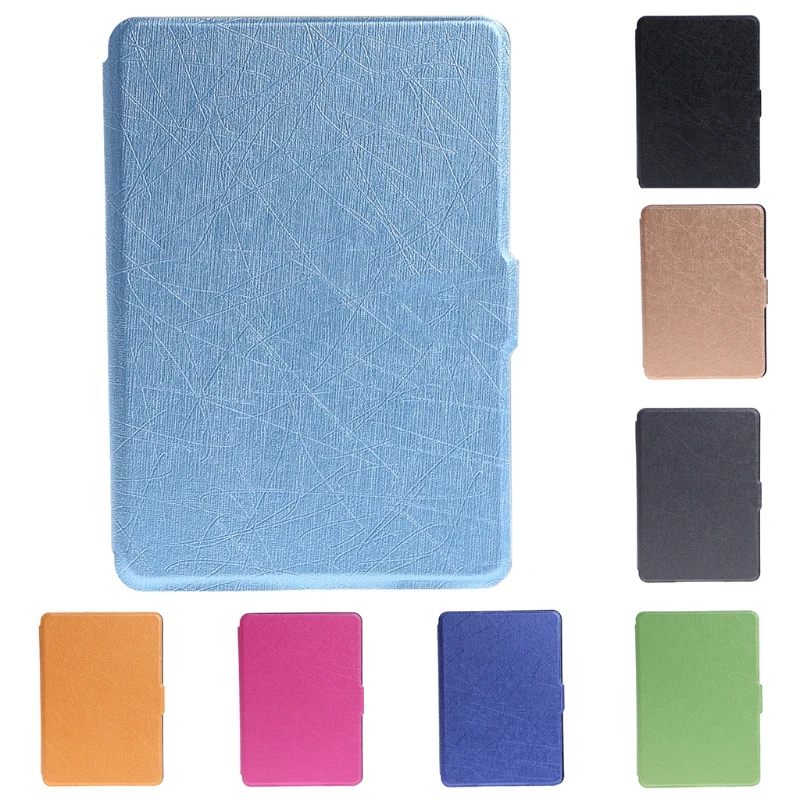 

Faux Leather Protective Shell Case Cover For 6" Amazon Kindle Paperwhite 1/2/3