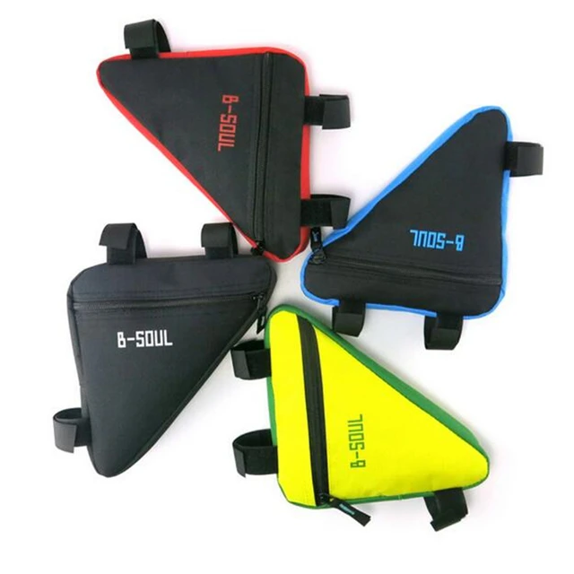 US $2.01 4 Colors Waterproof Triangle Cycling Bicycle Bags Front Tube Frame Bag Mountain Bike Triangle Pouch
