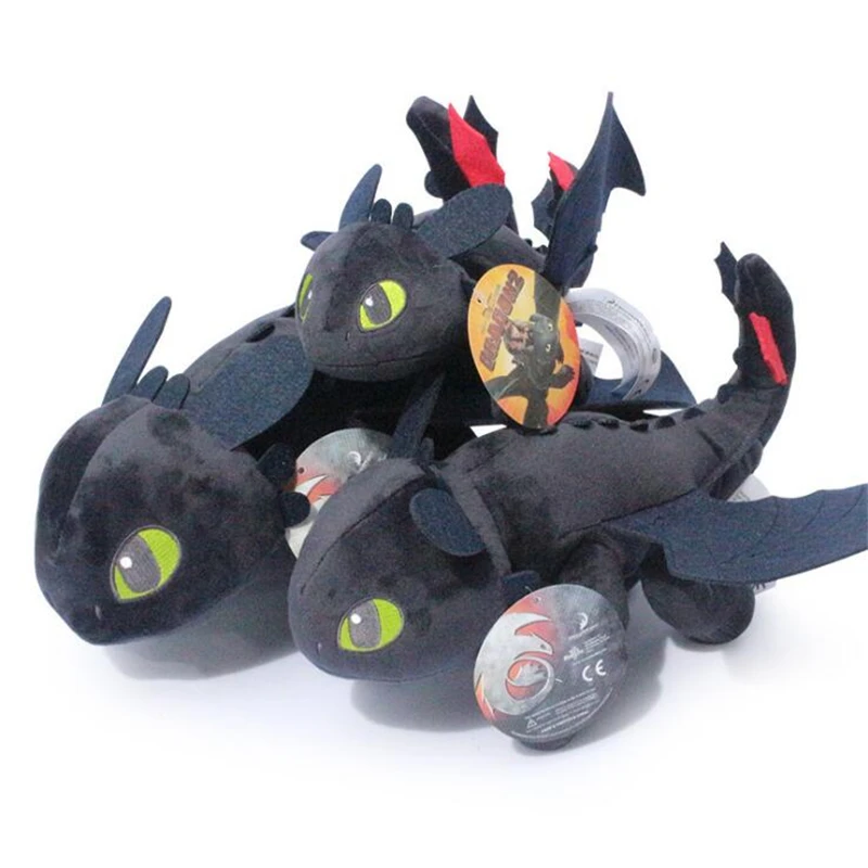 

5PC/Lot Toothless Plush Night Fury Anime How to train your dragon Plush Stuffed Dolls Soft Toys With Tag