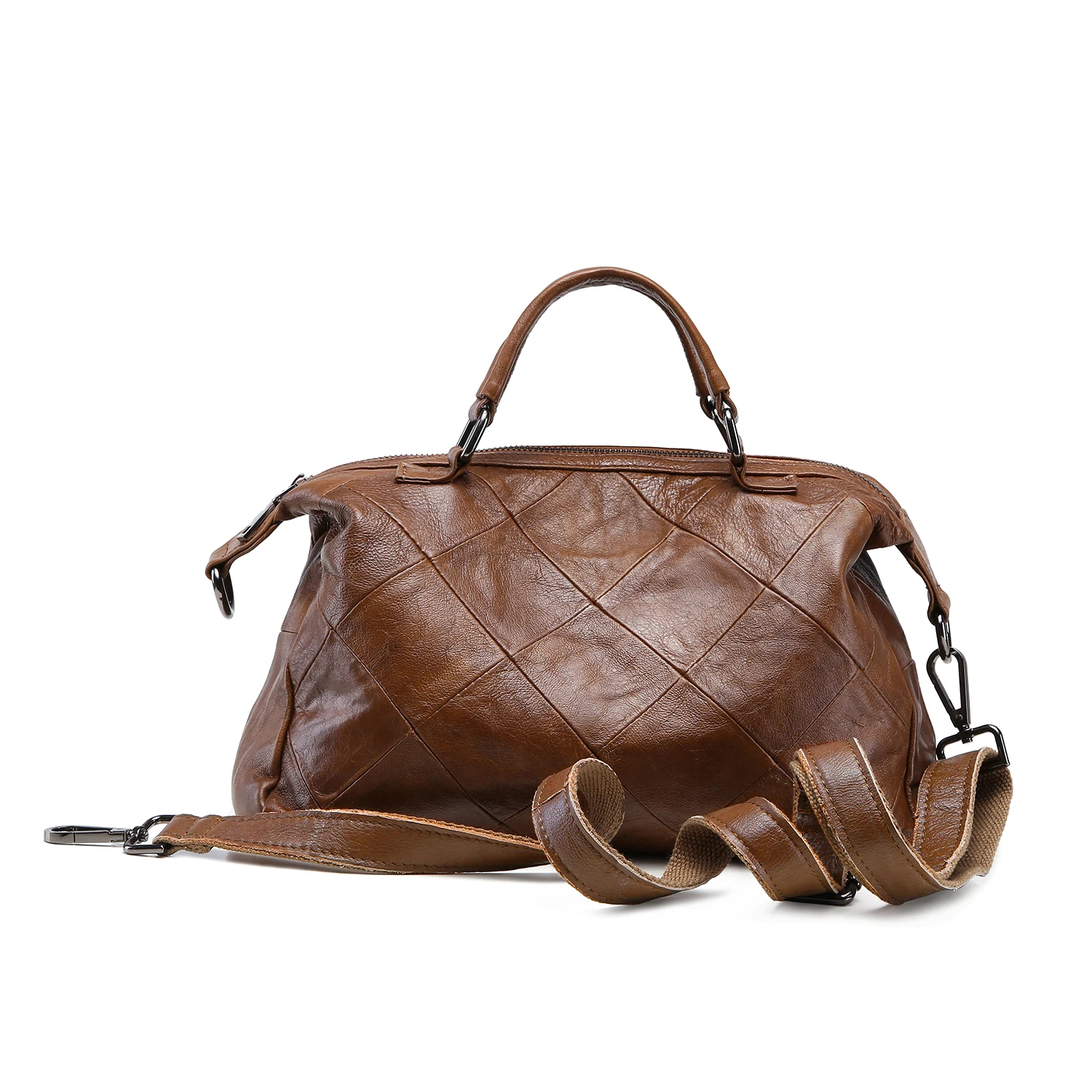 Новинка, мягкая женская сумка из натуральной кожи, роскошная дизайнерская женская сумка-тоут, брендовая сумка через плечо, большая Вместительная женская сумка на каждый день - Цвет: Brown