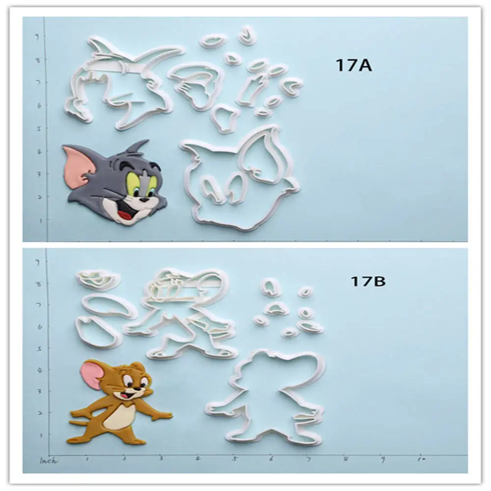 

Popular Film Tom And Jerry Cheap Cutters Custom Made 3D Printed Fondant Cake Cutter Set