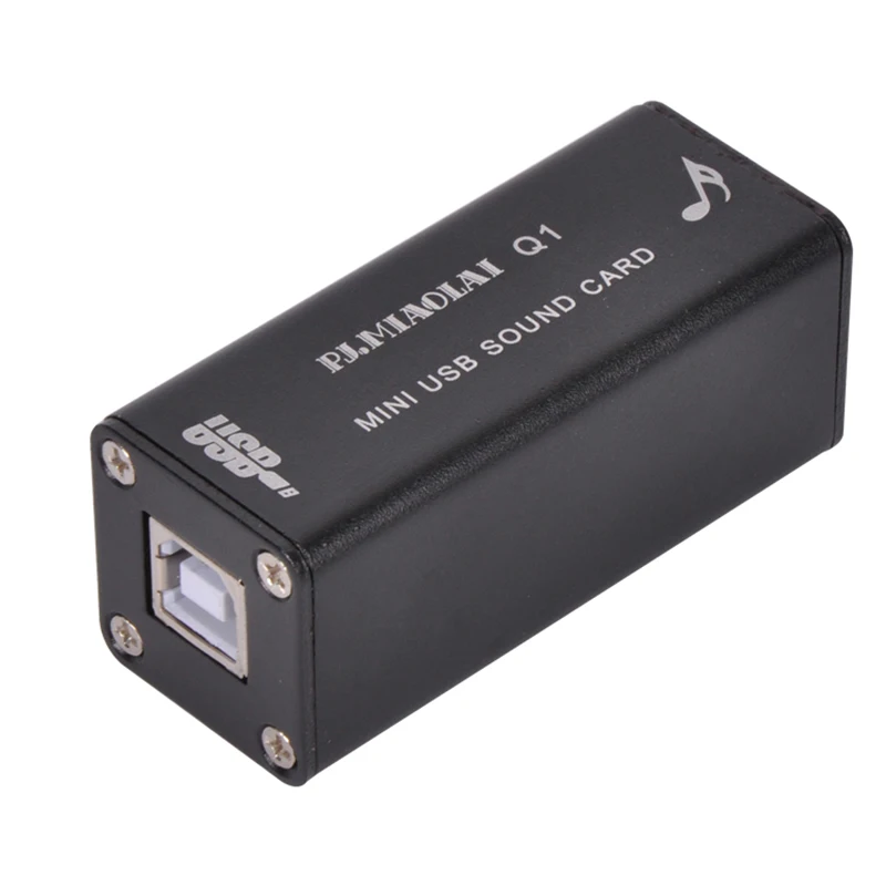 PJ. MIAOLAI Q1 цифровой ПК USB ЦАП ноутбук Настольный компьютер внешняя HiFi звуковая