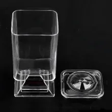 1 ПК акрил макияж косметичка-органайзер коробка для хранения Держатели для удаления ногтей колодки коробки