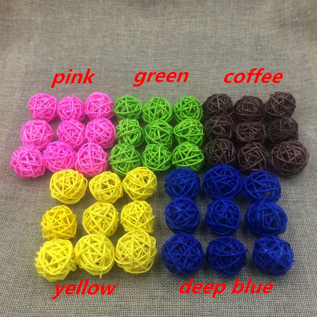 Decorative Rattan Balls Adorable 10Pcslot 5 Cm Mix Color Wicker Cane Wedding Decorative Rattan Design Inspiration Decorative Rattan Balls Mesmerizing 10Pcslot 5 Cm Mix Color Wicker Cane Wedding Decorative Rattan Review