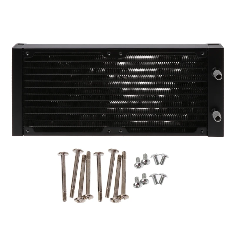 

240mm 12 Tube CPU Heat Sink Aluminum PC Case Water Cooling Radiator Exchanger Cooler