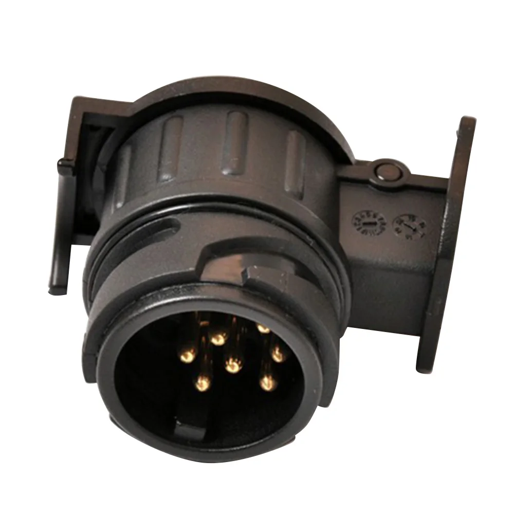 

MAHAQI 12V Trailer Wiring Connector 13 To 7 Pin Trailer Adapter Black Frosted Materials Towbar Towing Plug Dropship Hot Sale