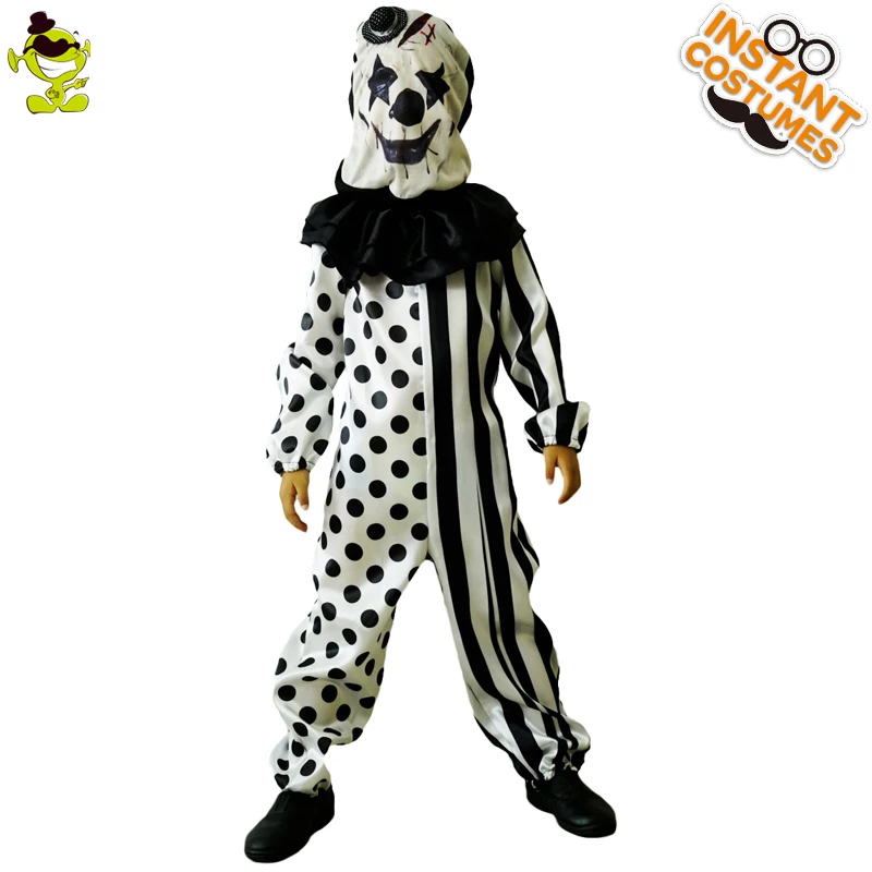 Sammie1994 Vente Garcons Tueur De Clown Costumes Halloween Mascarade Partie Role Play Tenue Enfants Avec Masque Deguisement Parti Ensembles Pas Cher Prix