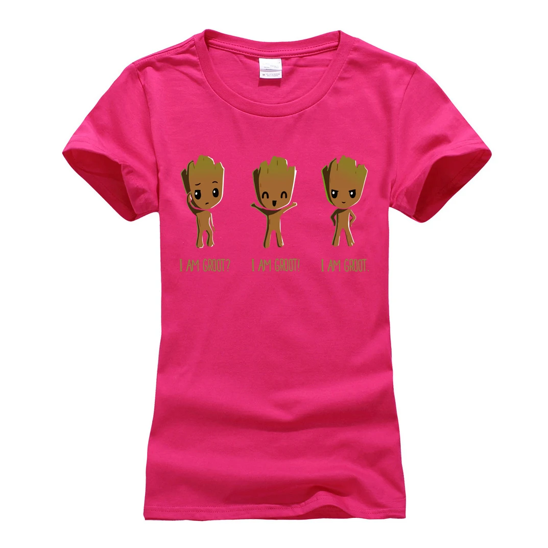 Camiseta de las mujeres i am groot verano algodón camiseta mujer manga corta o-cuello camiseta mujer 2018 harajuku Marca Ropa camisetas Camiseta de las mujeres i am groot verano algodón camiseta mujer manga corta o-cuello camiseta mujer 2018 harajuku Marca Ropa camisetas