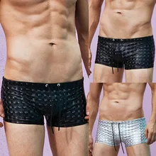 Высокое качество плюс размер Мужские дышащие трусы брюки сплошной купальник пляжные шорты тонкая одежда мужские плавки zwembroek