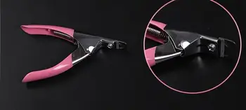 Price 240Pcs/Lot Edge Nail Cutter Pink Handle Nail Clipper Nail Tools Nail Tips Smile Cut Scissor Manicure Wholesales