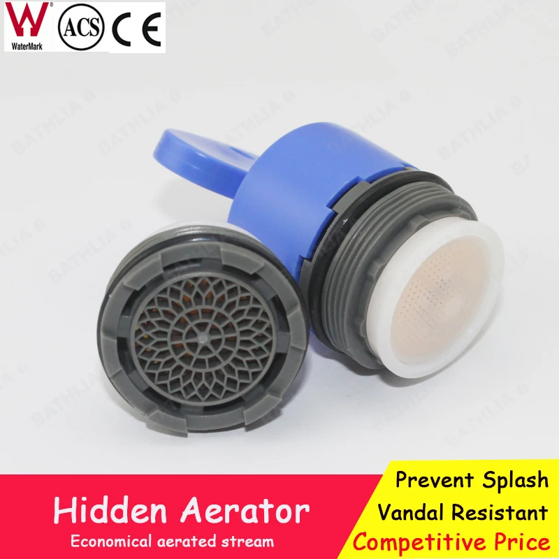Faucet Tap Hidden  Aerator Plastic Insert Replacement With  water saving  for public faucet 