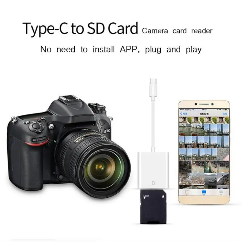 SD Card Reader USB 3 1 Type C USB C to SD SDXC Card Readers Adapter 4