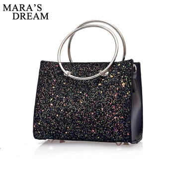 

Mara's Dream Brand Shoulder Bag for Women Handbag Sequins Bag PU Leather Flap Bags Female Multifunction 2018 Crossbody Bag bolsa