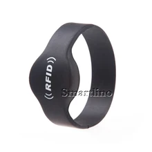 Waterproof Proximity 125KHZ RFID Silicon Wristband High Temperature Resistant RFID Bracelet Tag TK4100 Chips For Identifcation