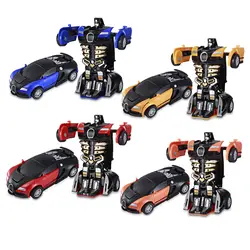 Мини Трансформация Робот игрушки дети пластиковая модель автомобиля забавные игрушки для мальчиков удивительные подарки Детские игрушки