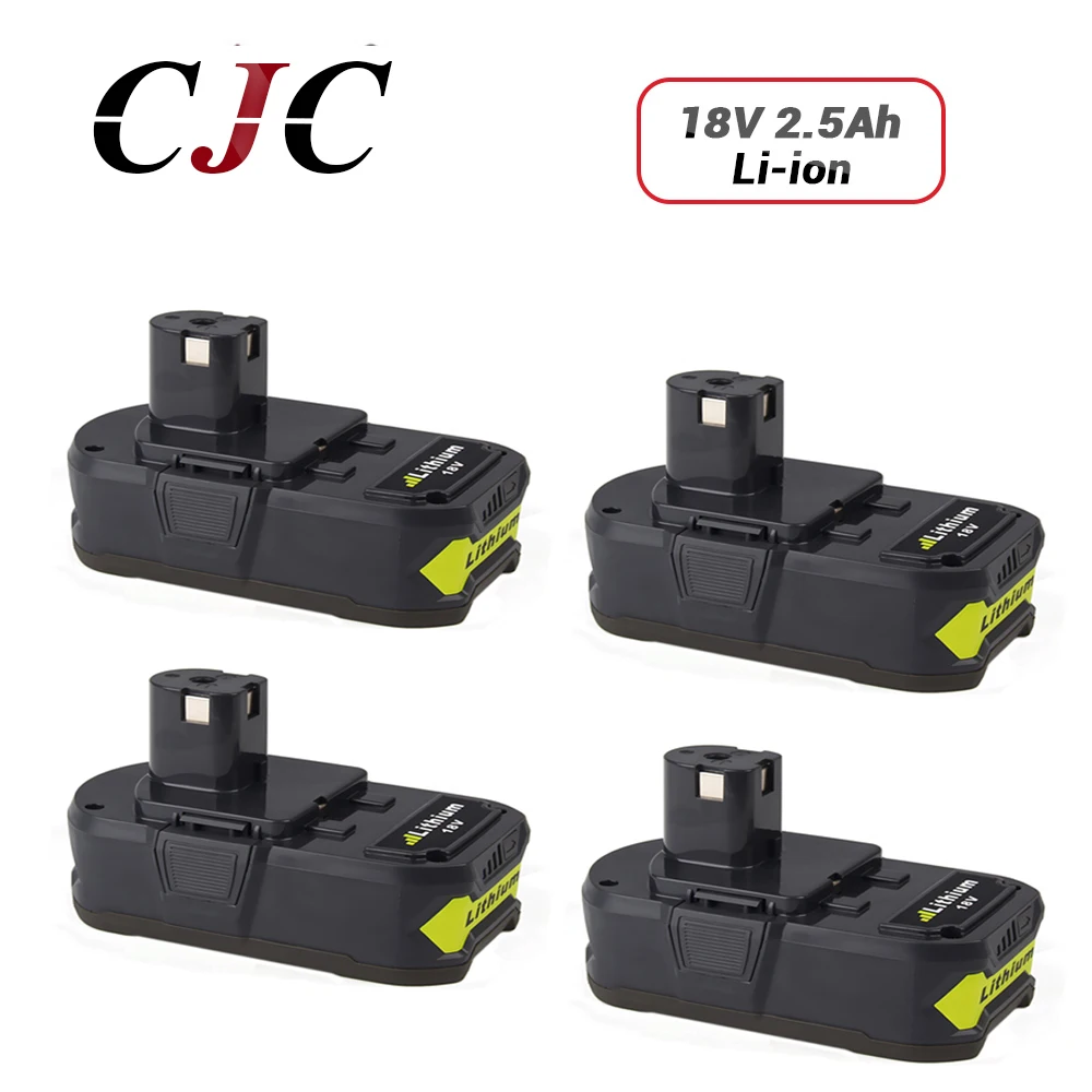 Литий ионный аккумулятор для Ryobi RB18L25 One Plus 4x18 в 2500 мАч электроинструмента P103 P104 P105