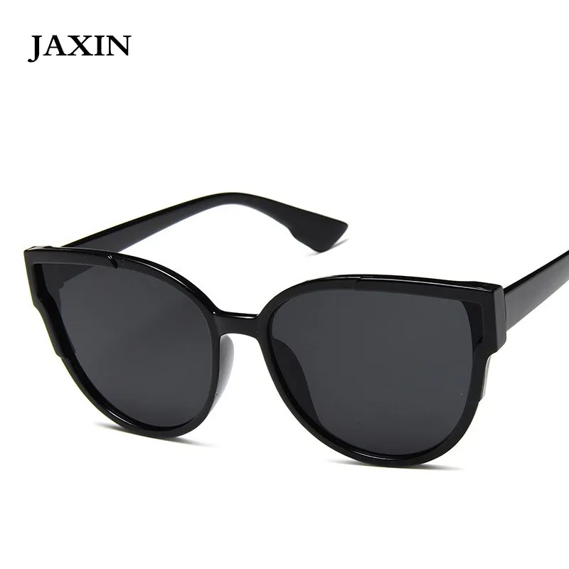 

JAXIN Personality Big Cat Eye Sunglasses Women fashion colorful mercury Sun Glasses Ms brand design eye protection Mirror UV400