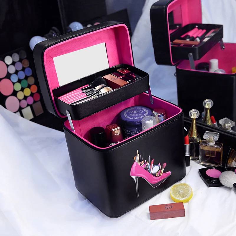 

Women Cosmetic Bag Multifunction Organizer Waterproof Portable Makeup Bag Travel Beauty Case Makeup Tool Kits Large Size