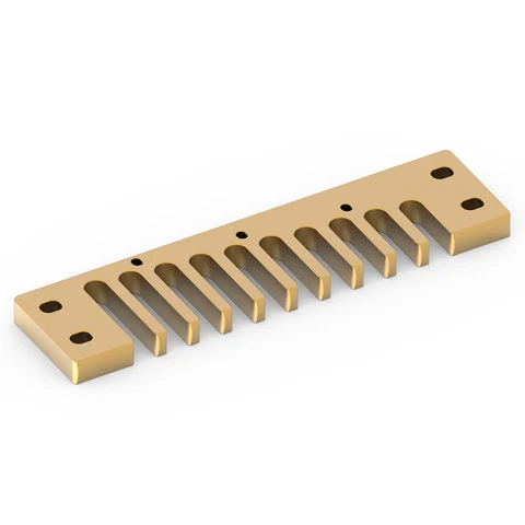 Peças da Liga de Alumínio Pente para Hohner Diatonic Harpa Pente Blues Banda Marinha Crossover Mbc Deluxe Mbd Chave c