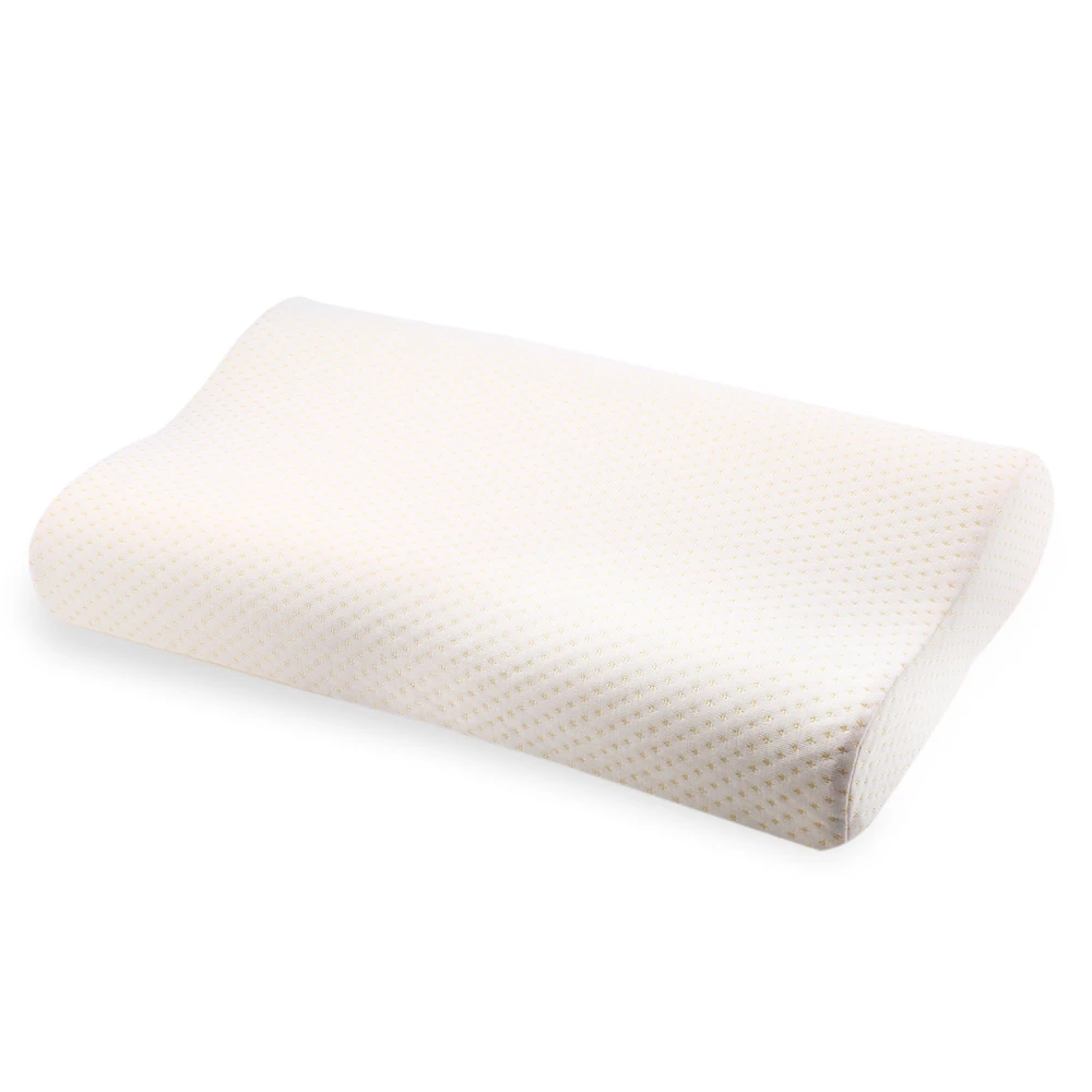 Высокое качество, забота о здоровье, подушка для шеи, Вязанная, медленный отскок, подушка из пены с эффектом памяти, ортопедическая латексная подушка для шеи, шейный уход за здоровьем - Цвет: White