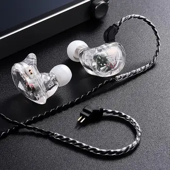 

New Arrival QKZ VK1 HIFI Heavy Bass Noise Cancelling Stereo Detachable Wired In-ear Earphone