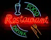 Custom Food Drink Restaurant Glass Neon Light Sign Beer Bar