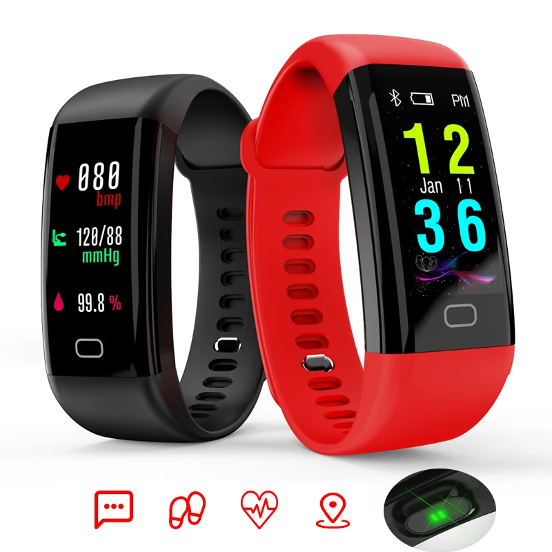 

Smart Fitness Watch Men Women Pedometer Heart Rate Pressure Monitor Bluetooth Sports Waterproof Watch For Running Touch Screen