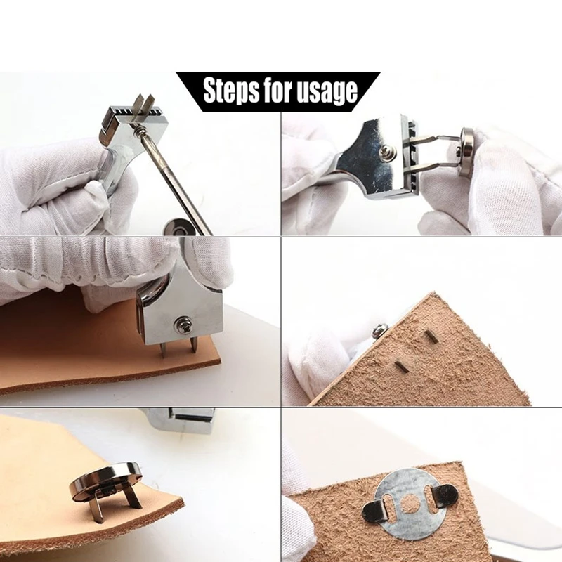 Пробойник для кожи ручной Diy Регулируемый вентиляционный перфоратор магнитная пряжка Пряжка коготь кожа процесс установка инструмент