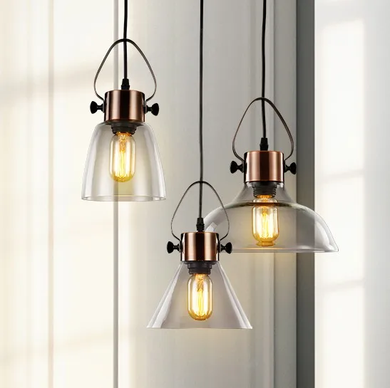 Loft Style Creative Glass Droplight Edison Vintage Pendant Light Fixtures For Dining Room Hanging Lamp Indoor Lighting Abaiur Loft Style Creative Glass Droplight Edison Vintage Pendant Light Fixtures For Dining Room Hanging Lamp Indoor Lighting Abaiur