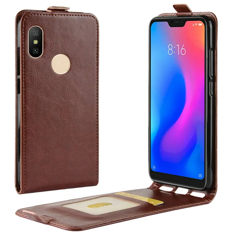 

Luxury Retro Leather Cover case for Xiaomi Redmi Note 6 Pro Redmi 6 Pro Redmi 6 Wallet flip leather cases coque fundas Etui>