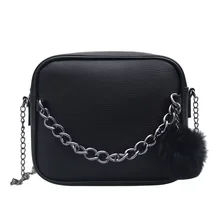IMYOK 2018 Small Chain Women Bag Women Leather Handbag Women Messenger Bags PU Shoulder Crossbody Bag Ball Toy Bolsa C08