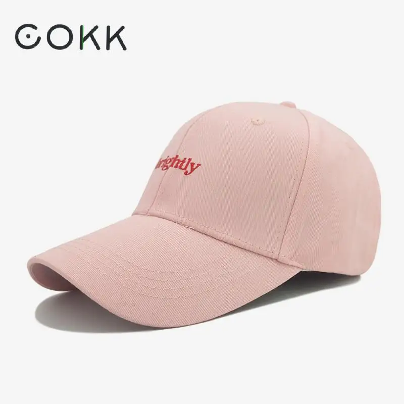 COKK 100% хлопок Бейсбол Кепки женский рюкзак Шапки для Для женщин леди лето папа шляпа женская кепка с металлической буквой с веревкой