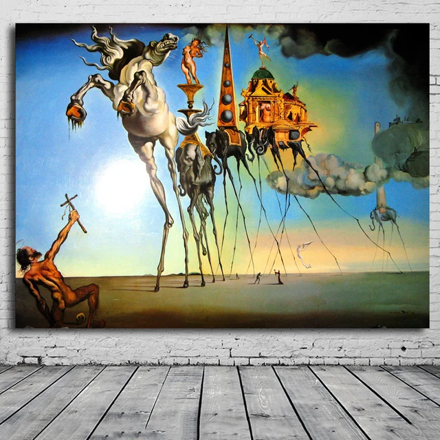 salvador dali canvas schilderijen abstract art paard, olifant