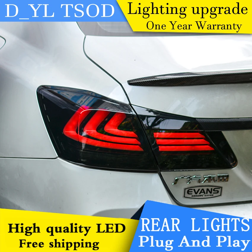 

Car Styling TailLamp for HONDA ACCORD Tail Lights 2014-2016 For ACCORD LED Rear Light Tail Lamp DRL+Brake+Park+Signal Stop light