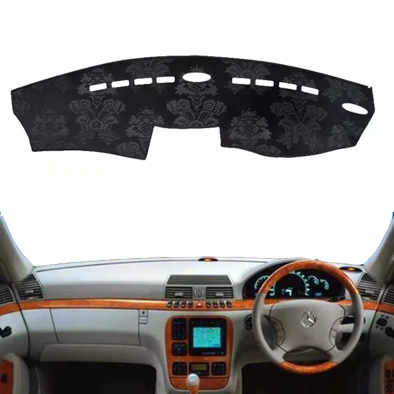

Flannel Dashmat Dashboard Cover Dash Pad Car Mat Carpet Sun Shade For Mercedes-Benz S-Class W220 s280 s320 s350 s400 1998-2005