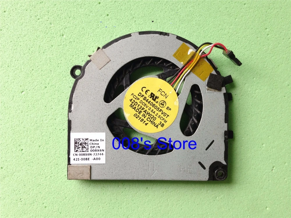 Кулер для охлаждения процессора DELL XPS 13 Ultrabook L321X L322X FORCECON DFS440605FV0T FC2P DC5V 0.5A 2.5CFM DP/N