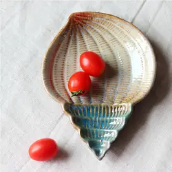 Декор для дома Средиземноморский изысканный Керамика Украшения Морская звезда, Seashell прыщ фрукты блюдо