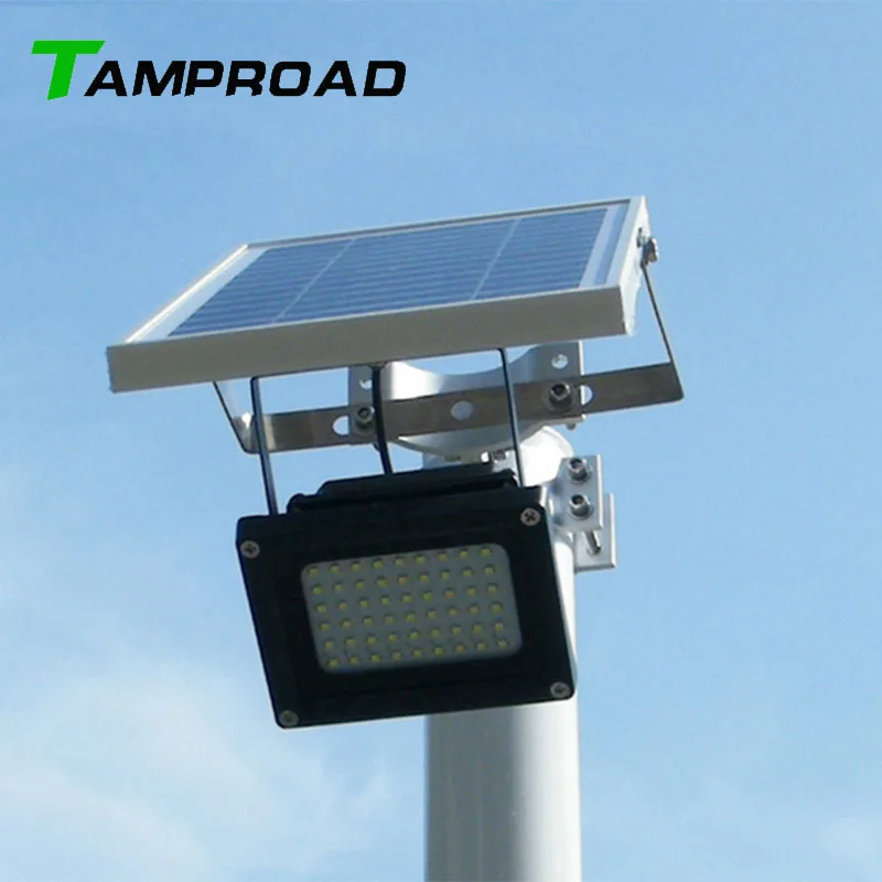 Водонепроницаемый уличный прожектор на солнечных батареях 54 SMD|flag light|solar