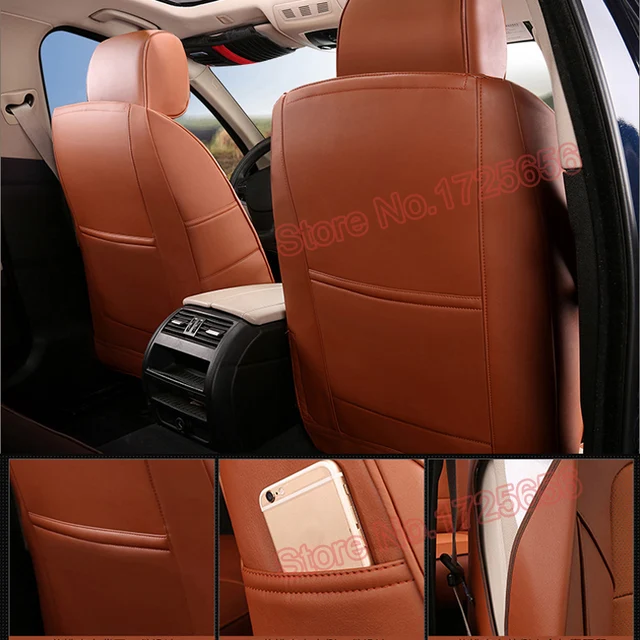  Bemony Leather Car Seat Cover Fit for Lexus RX 450hL 2018-2024  Luxury Custom Full Coverage Set 7 Seats Covers Interior Waterproof Auto  Accessories Protectors(Brown&Orange,Standard 7 seat) : Automotive