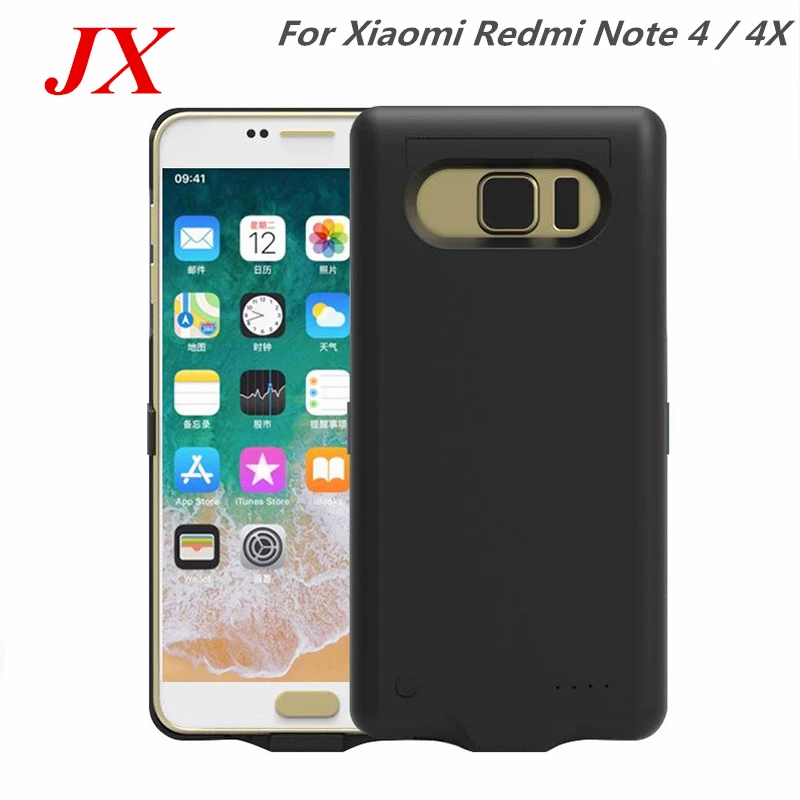 10000 Mah For Xiaomi Redmi Note 4 Battery Case Phone Stand Cover Smart Power Bank 4X Charger | Мобильные телефоны и
