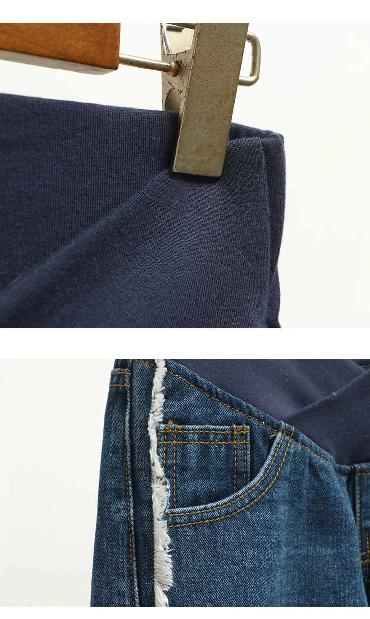 Fdfklak Одежда для беременных джинсы для беременных Для женщин джинсовые беременности и родам штаны летние Беременность одежда плюс Размеры M-XXL F226