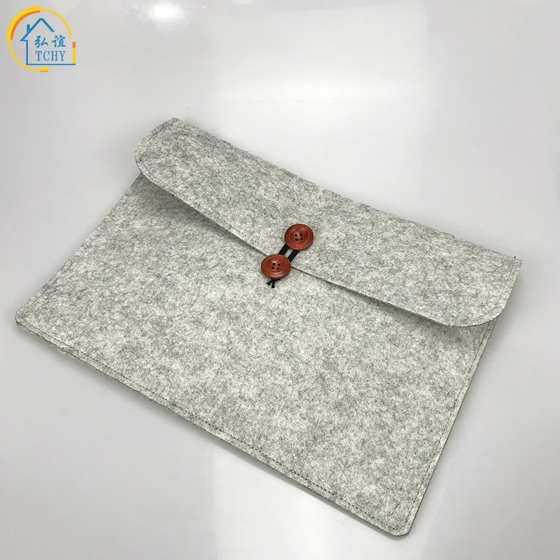 

TCHY Slim Wool Felt Documents Bag Universal Notebook Case Pouch Sleeve Cover Briefcase for Macbook Air 11 12 13 14 15 Bag
