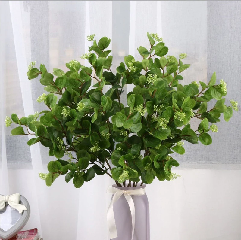 

High-grade simulation with fruit money leaf eucalyptus leaf simulation leaves wedding home decoration green plants