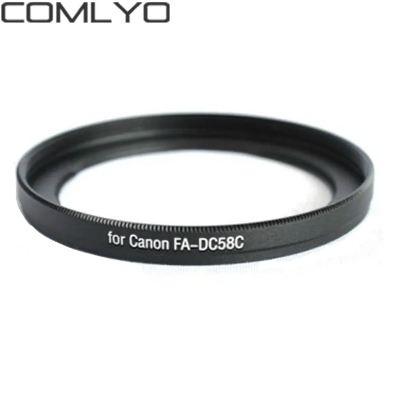 

COMLYO Camera Lens Filter Metal FA-DC58C Lens Filter Adapter Mount 58mm Thread for Canon Power Shot G1 X G1X Camera Accessories