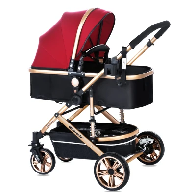 pram with basket on the side