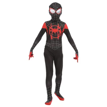 

Spider-Man Into the Spider-Verse Miles Morales Cosplay Costume Jumpsuit Spiderman Bodysuit For Halloween Carnival