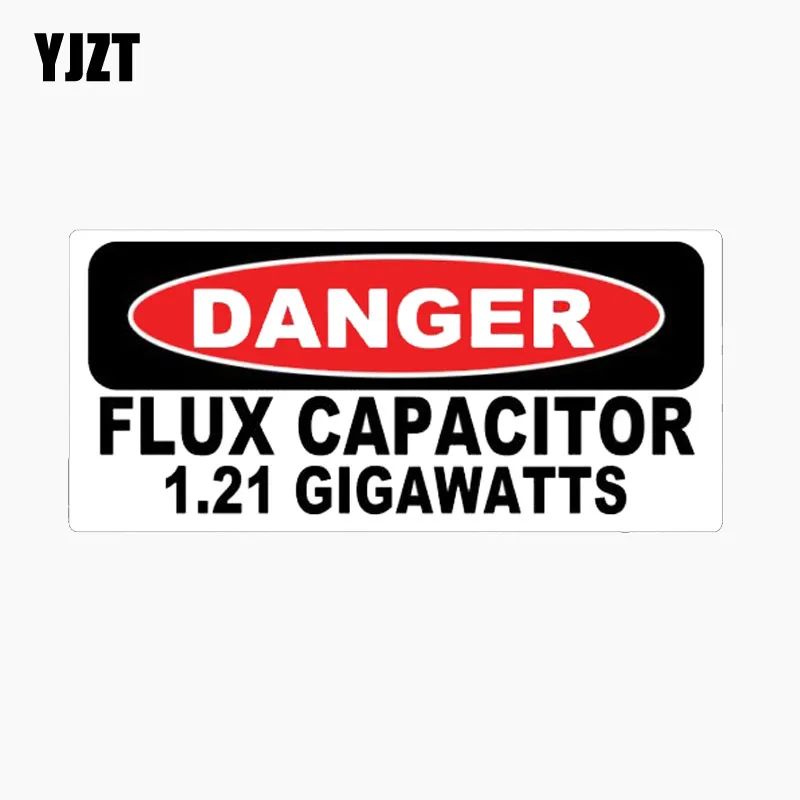 YJZT 15 7 см * Amusing FLUX конденсатор 1 21 гигаватт Светоотражающая наклейка для