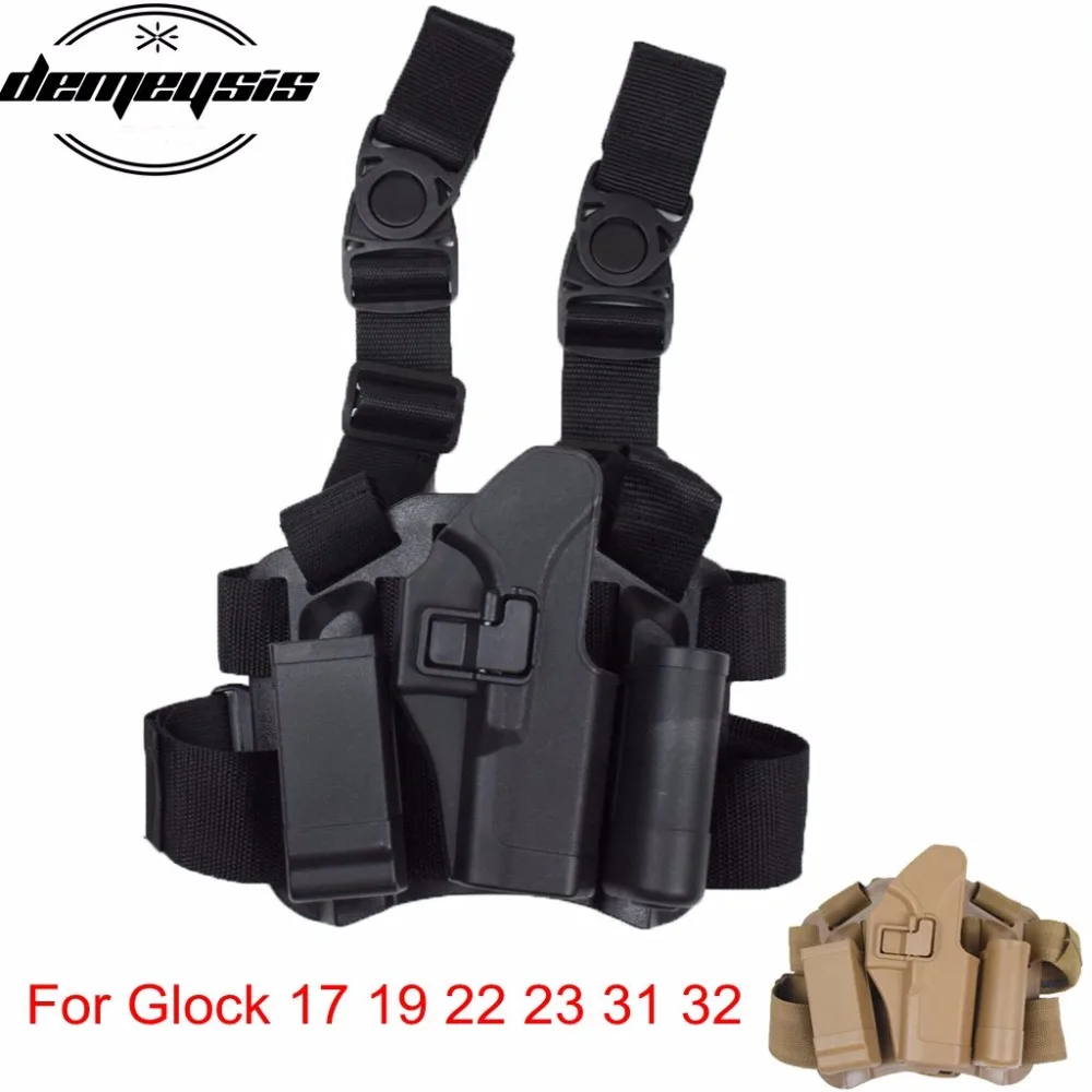 Кобура с ремнем для пистолета Glock 17 GLOCK 18 GLOCK19 22 23 31 32|Кобуры| |